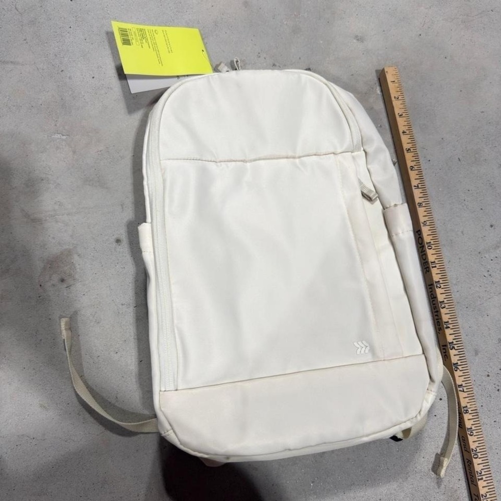 All in Motion White Minimalist Backpack Travel Laptop Bag New With Tags viral